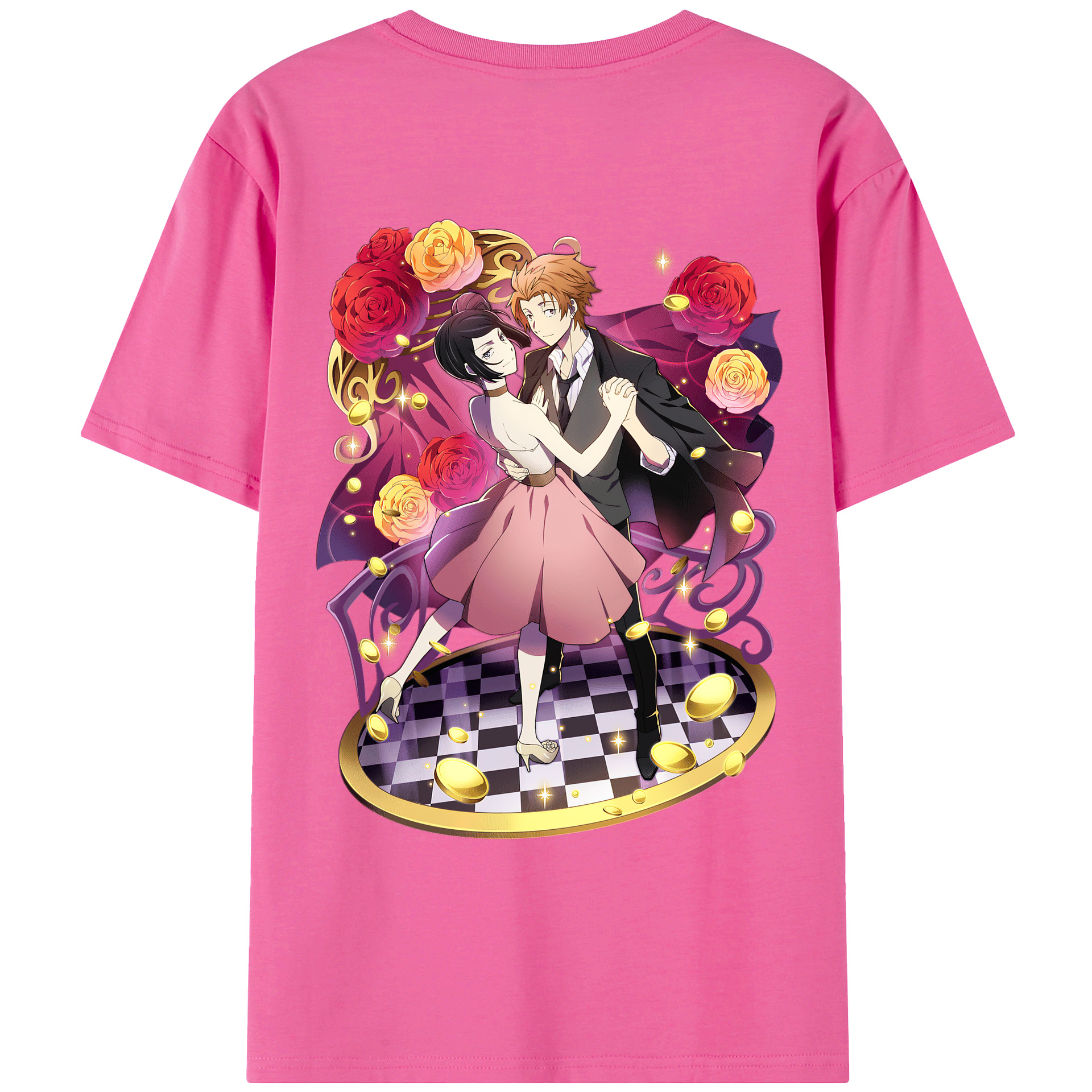 （画像用） 文豪ストレイドッグス Bungo Stray Dogs レディース半袖Tシャツ(バックプリント)